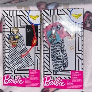 NEW Barbie Wonder Woman DC comics outfits Bundle